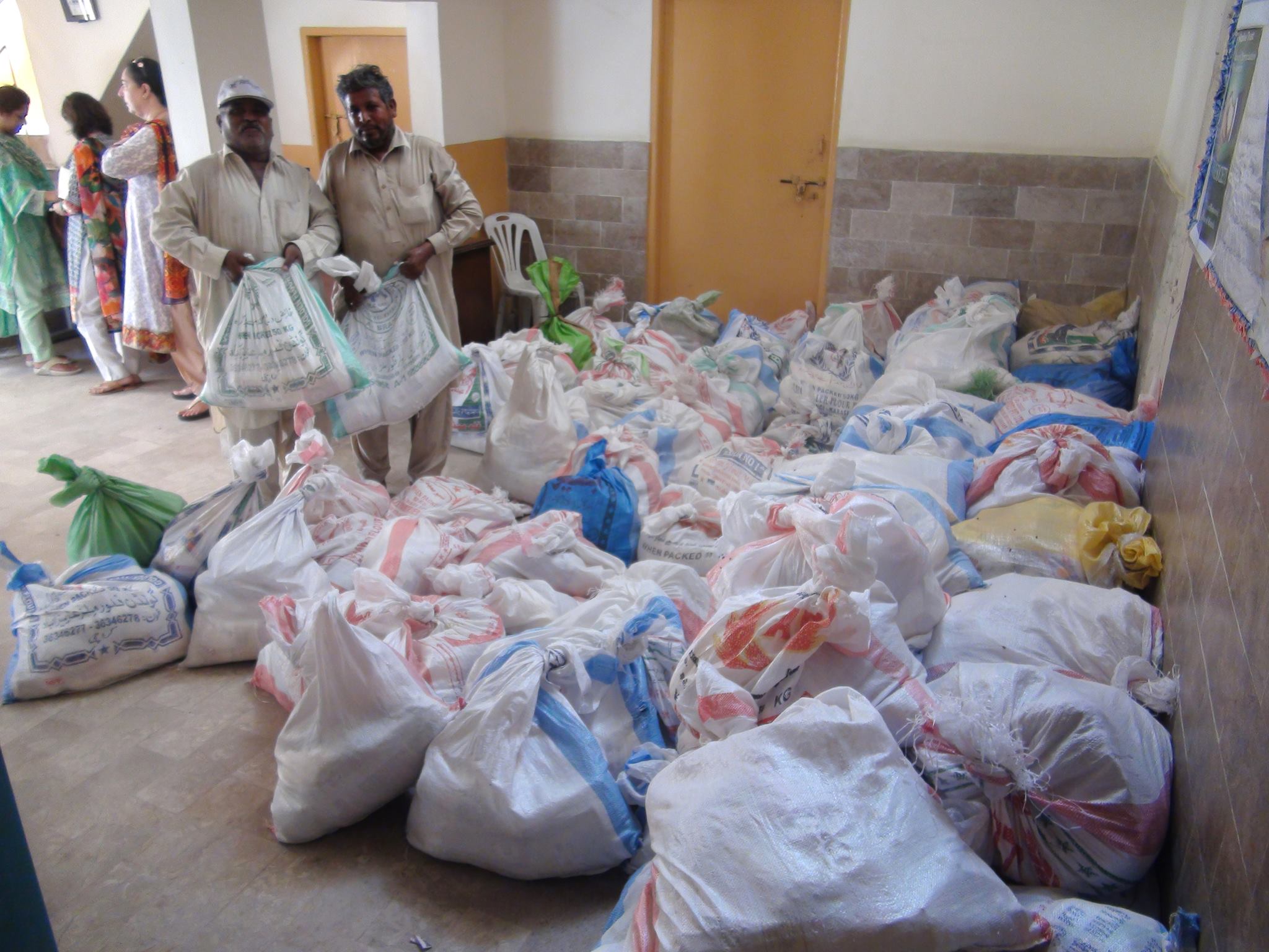 Ration distribution at Hunar Ghar